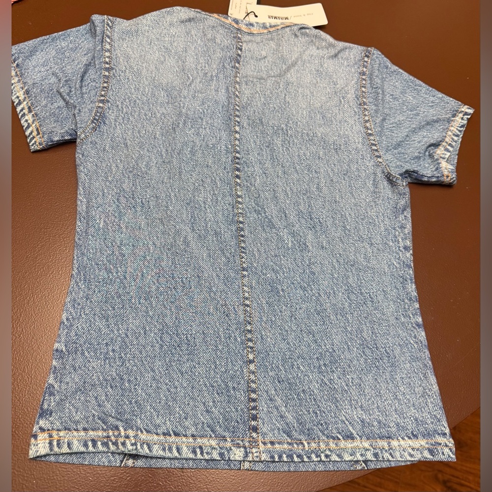 rag & bone Blue Short Sleeve Tee - Picture 4 of 6